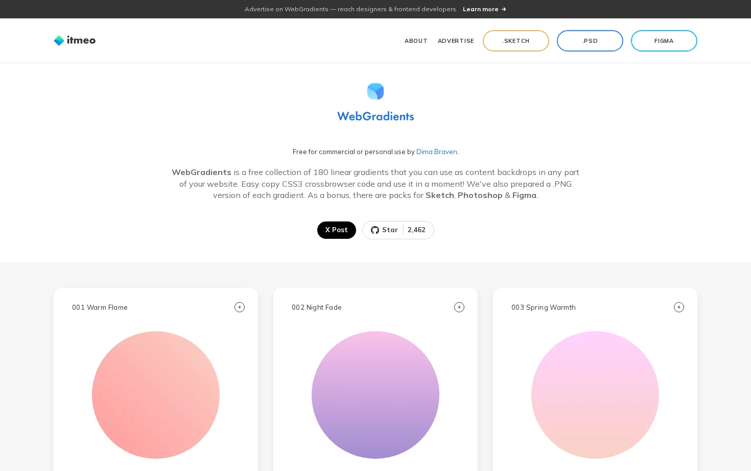 WebGradients 页面快照